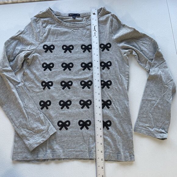 Lot Of 2 Gap Old Navy Youth Girls 14-16 Long Sleeves Top T-shirt Sequined Bows - Picture 9 of 13